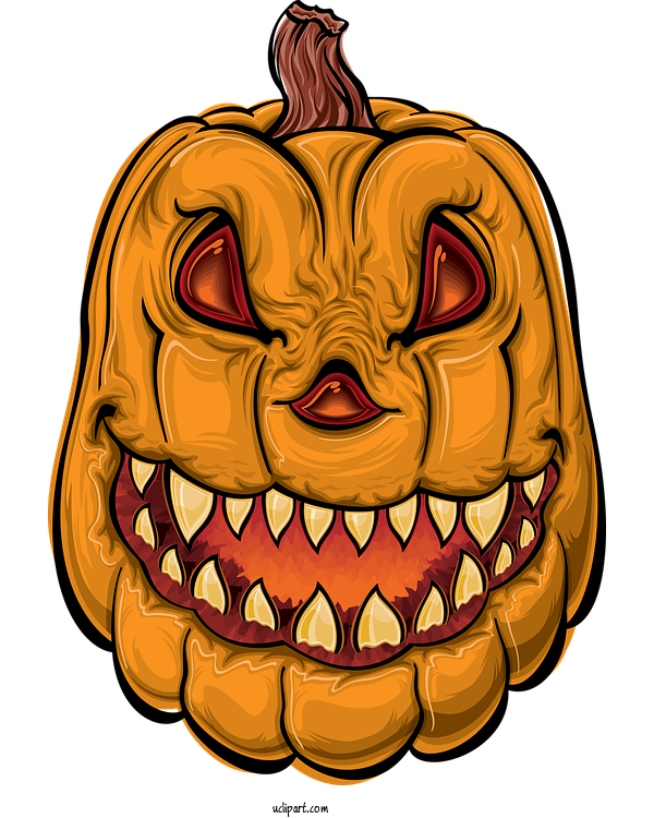 Free Holidays Jack O' Lantern Pumpkin Trick Or Treating For Halloween Clipart Transparent Background
