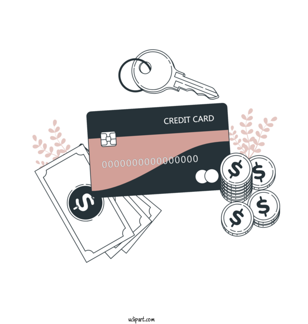 Free Business Credit Card Credit Payment For Money Clipart Transparent Background