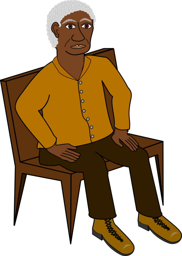Free Sitting Man Sitting Cartoon Clipart Clipart Transparent Background