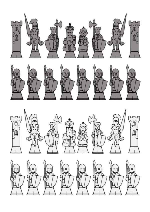 Free Standing Line Art Black And White Head Clipart Clipart Transparent Background
