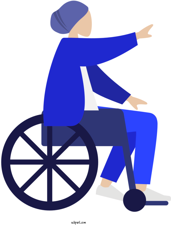 Free Activities Wheelchair Disability Drawing For Sitting Clipart Transparent Background