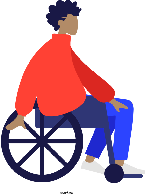 Free Activities Wheelchair Disability Design For Sitting Clipart Transparent Background