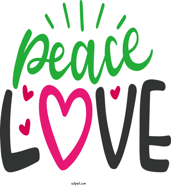 Free Holidays Logo Text Valentine's Day For World Peace Day Clipart Transparent Background