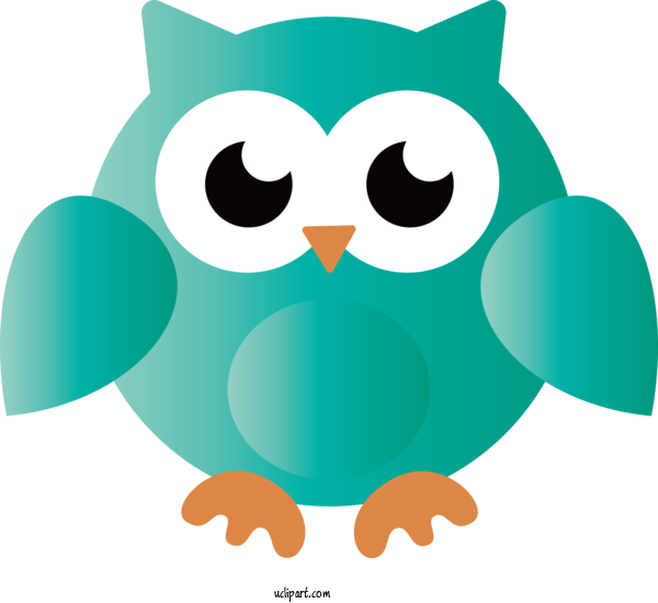 Free Animals Beak Birds Green For Owl Clipart Transparent Background