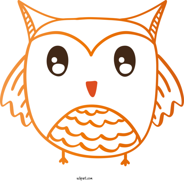 Free Animals Design Line Art Birds For Owl Clipart Transparent Background