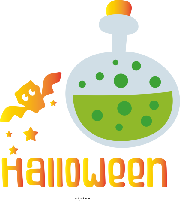 Free Holidays Logo Produce Green For Halloween Clipart Transparent Background