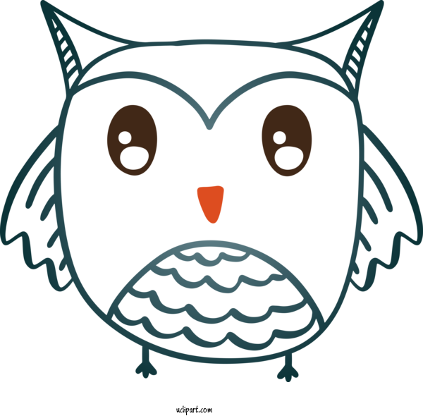Free Animals Design Line Art Owls For Owl Clipart Transparent Background