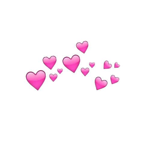Free Emoji Heart Text Magenta Clipart Clipart Transparent Background