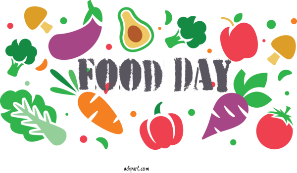 Free Holidays Design Drawing Vector For World Food Day Clipart Transparent Background