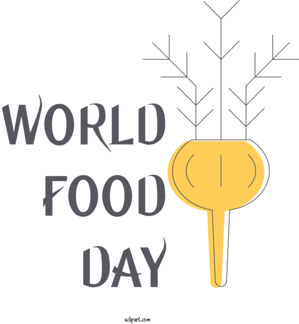 Free Holidays Logo Cartoon Diagram For World Food Day Clipart Transparent Background