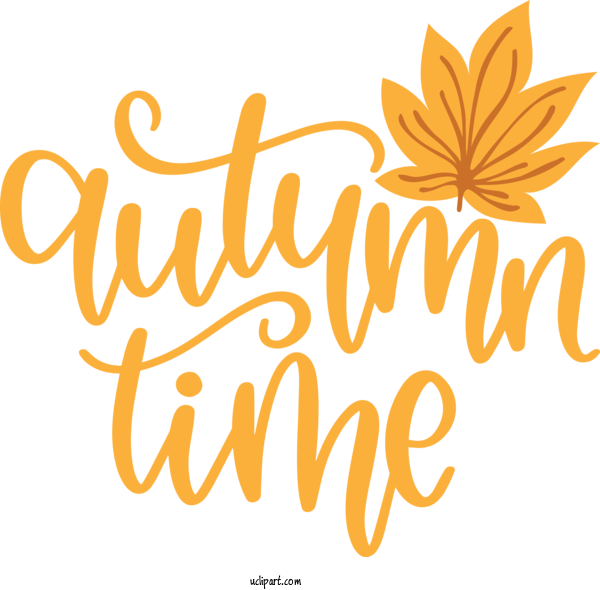 Free Nature Cricut Logo Calligraphy For Autumn Clipart Transparent Background