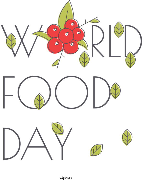 Free Holidays Leaf Design Floral Design For World Food Day Clipart Transparent Background