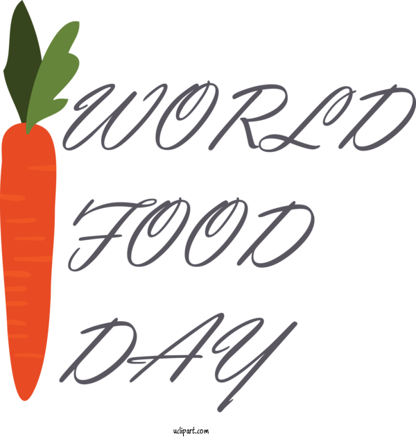 Free Holidays Logo Calligraphy Mayúscula For World Food Day Clipart Transparent Background