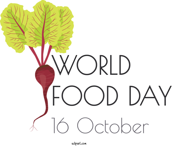 Free Holidays Leaf Plant Stem Logo For World Food Day Clipart Transparent Background