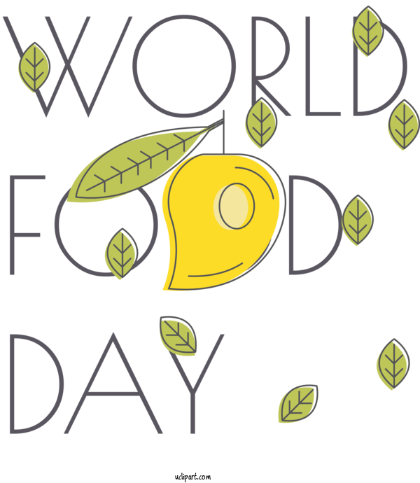 Free Holidays Line Art Diagram Yellow For World Food Day Clipart Transparent Background