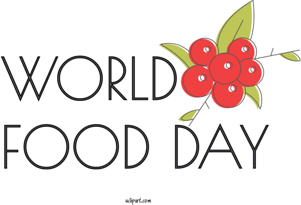 Free Holidays Floral Design Logo Design For World Food Day Clipart Transparent Background
