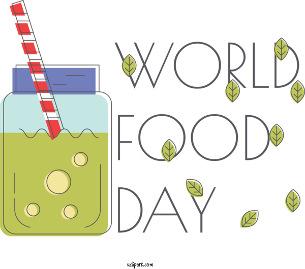 Free Holidays Design Cartoon Green For World Food Day Clipart Transparent Background