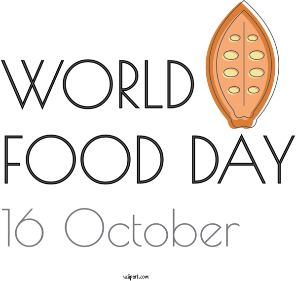Free Holidays Logo Font Line For World Food Day Clipart Transparent Background