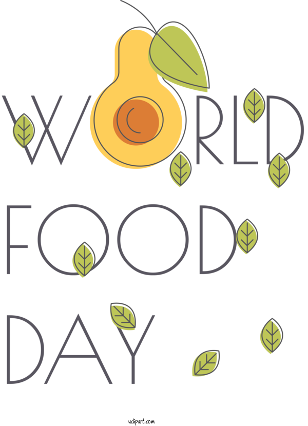 Free Holidays Line Art Design Diagram For World Food Day Clipart Transparent Background