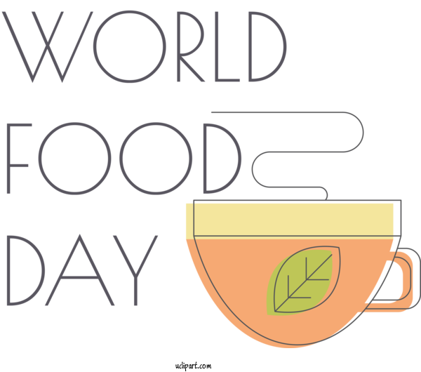 Free Holidays Diagram Cartoon Yellow For World Food Day Clipart Transparent Background