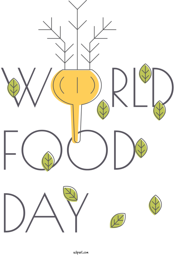 Free Holidays Line Art Design Leaf For World Food Day Clipart Transparent Background