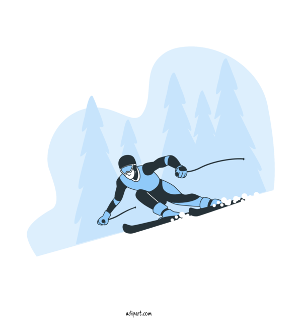 Free Nature Skiing Winter Sports Ski For Winter Clipart Transparent Background