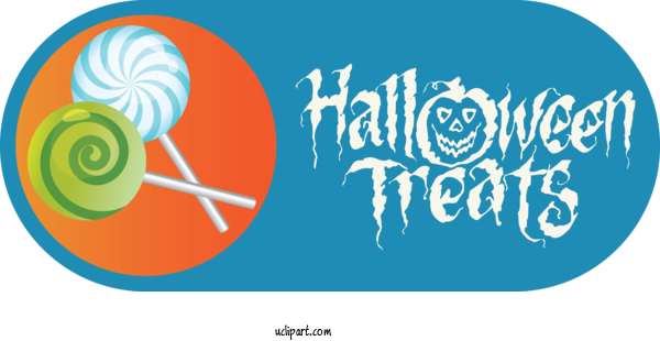Free Holidays Logo Design Circle For Halloween Clipart Transparent Background