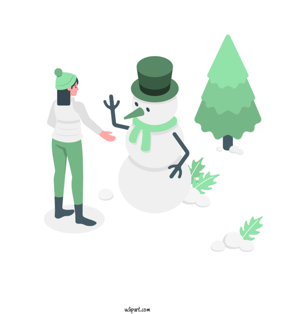 Free Nature Snowman Cartoon Pixel Art For Winter Clipart Transparent Background