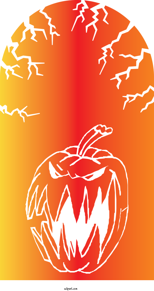 Free Holidays Design Pumpkin Line For Halloween Clipart Transparent Background