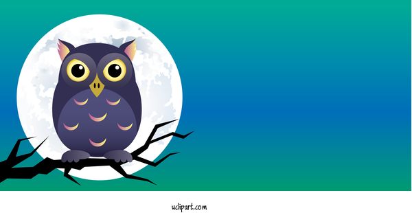 Free Holidays Birds Owls Ural Owl For Halloween Clipart Transparent Background