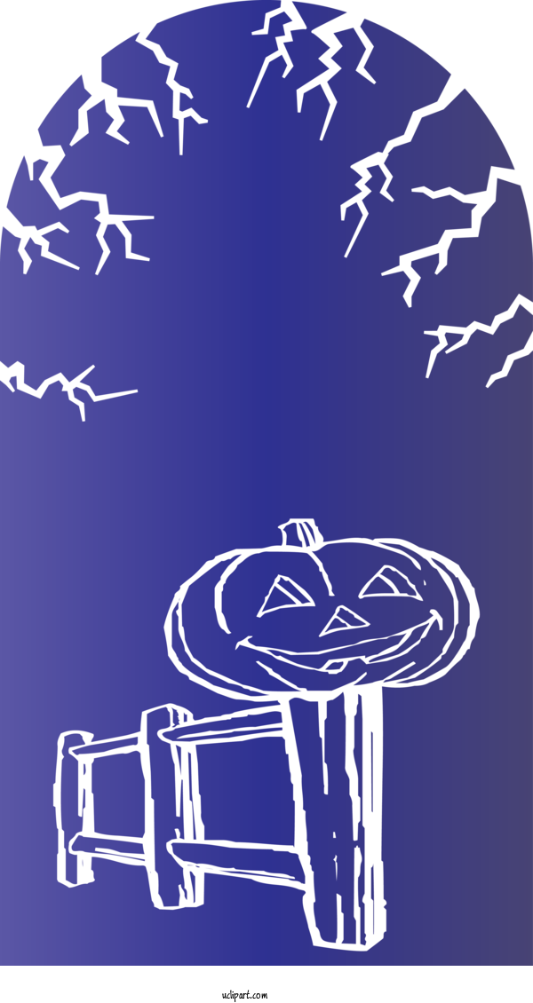 Free Holidays Visual Arts Cobalt Blue For Halloween Clipart Transparent Background