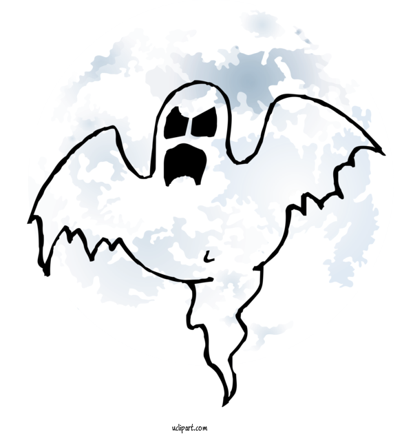 Free Holidays Ghost Transparency Cartoon For Halloween Clipart Transparent Background