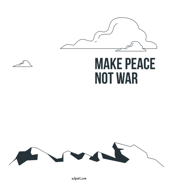 Free Holidays Line Art  Design For World Peace Day Clipart Transparent Background