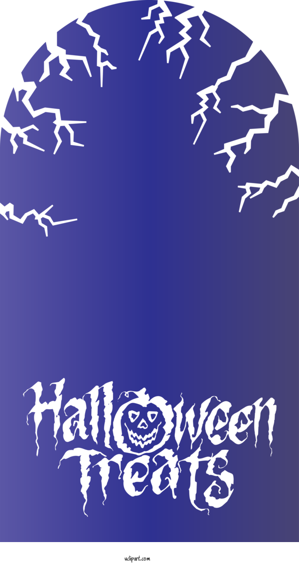 Free Holidays Logo Cobalt Blue Design For Halloween Clipart Transparent Background