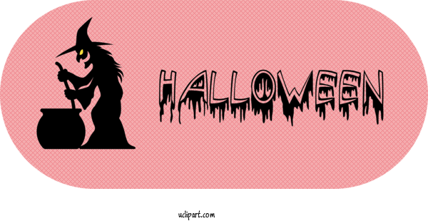 Free Holidays Logo Font Design For Halloween Clipart Transparent Background