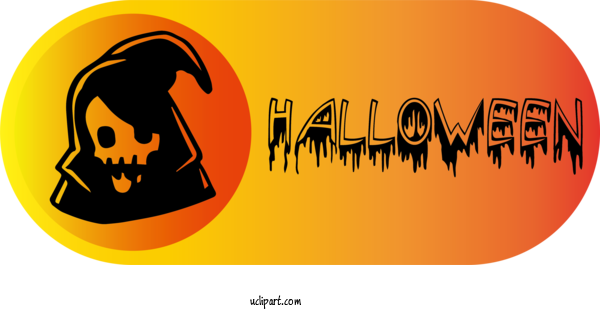 Free Holidays Jack O' Lantern Logo Font For Halloween Clipart Transparent Background