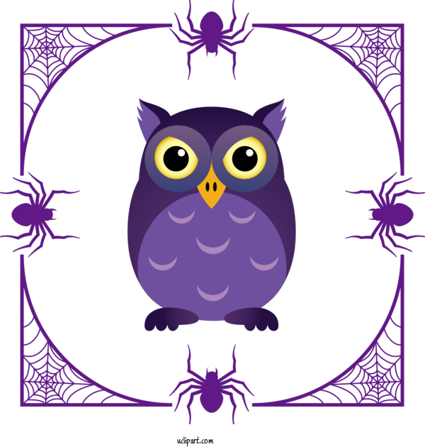 Free Holidays Owl M Birds Meter For Halloween Clipart Transparent Background