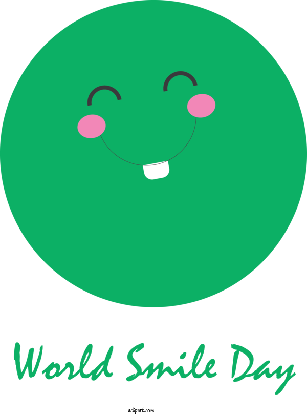 Free Holidays Leaf Cartoon Green For World Smile Day Clipart Transparent Background