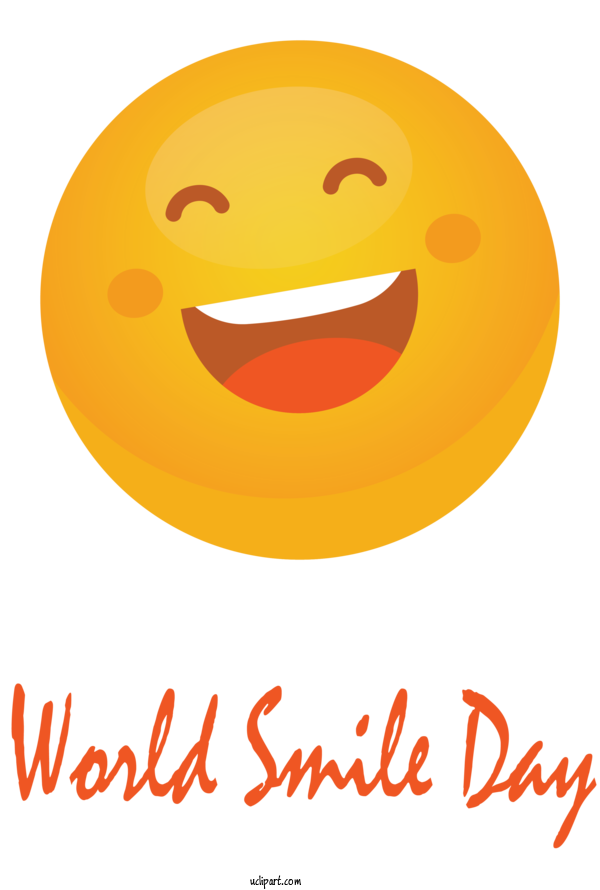 Free Holidays Smiley Emoticon Smile For World Smile Day Clipart Transparent Background