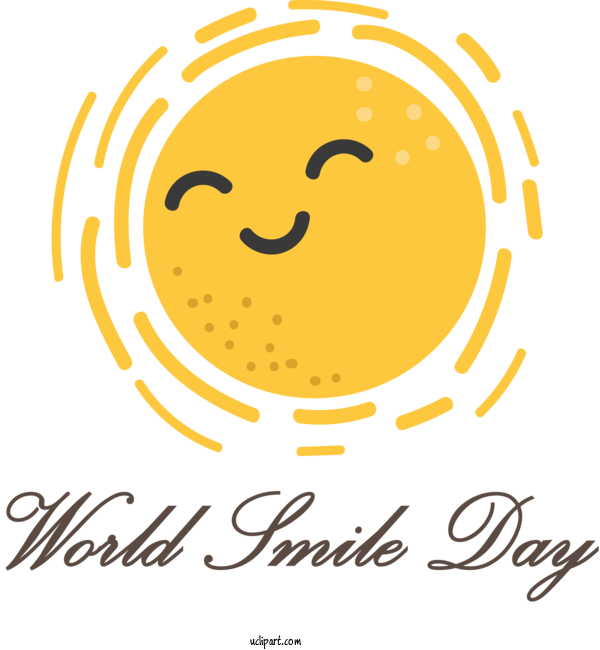 Free Holidays Smiley Emoticon Logo For World Smile Day Clipart Transparent Background