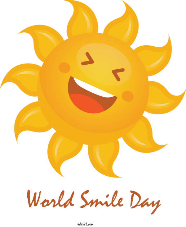 Free Holidays Smiley Logo Emoticon For World Smile Day Clipart Transparent Background