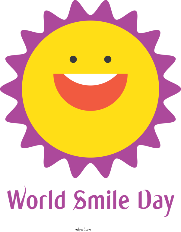 Free Holidays Smiley Emoticon Happiness For World Smile Day Clipart Transparent Background