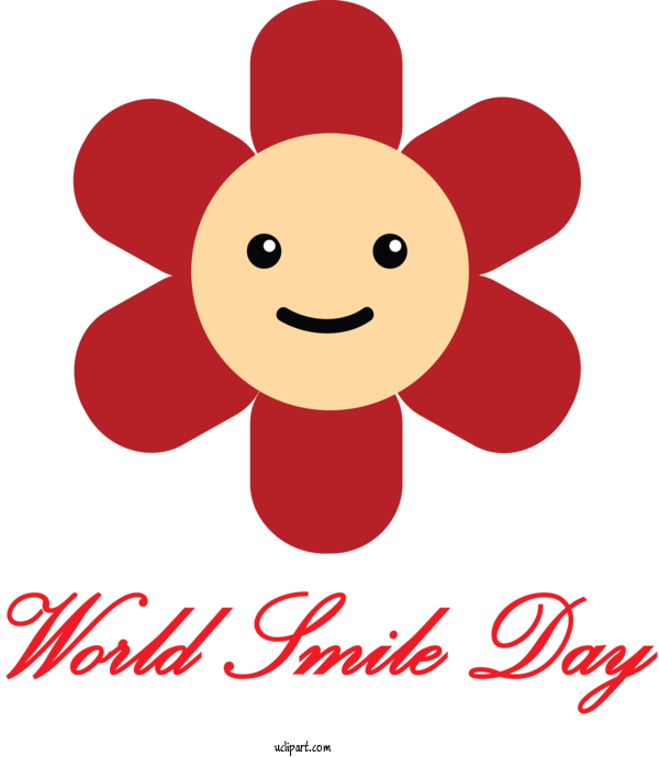 Free Holidays Cartoon Flower Petal For World Smile Day Clipart Transparent Background