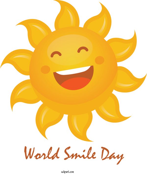 Free Holidays Smiley Emoticon Cartoon For World Smile Day Clipart Transparent Background