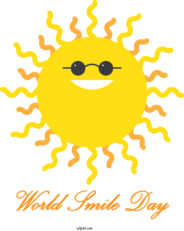 Free Holidays Smiley Emoji Cartoon For World Smile Day Clipart Transparent Background