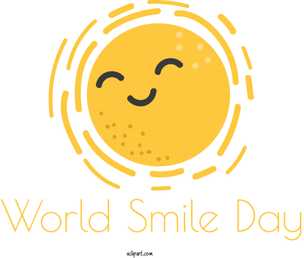 Free Holidays Smiley Logo Emoticon For World Smile Day Clipart Transparent Background