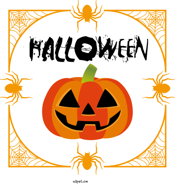 Free Holidays Jack O' Lantern Line Meter For Halloween Clipart Transparent Background