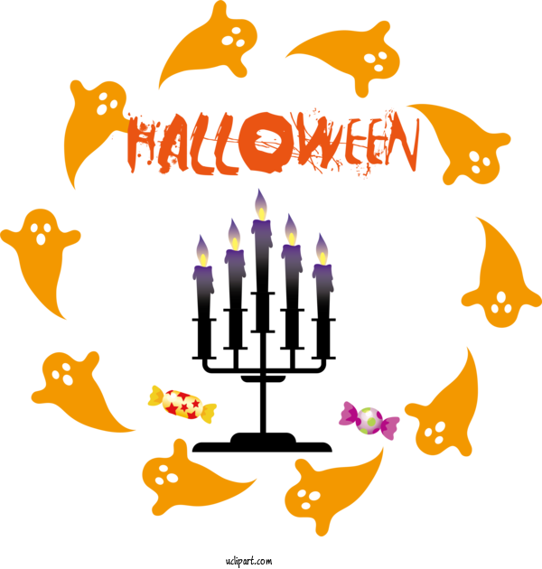 Free Holidays Line Meter Symbol For Halloween Clipart Transparent Background