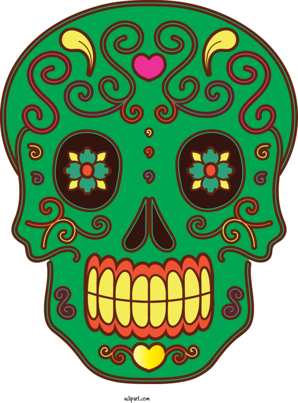 Free Holidays Day Of The Dead Drawing Visual Arts For Day Of The Dead Clipart Transparent Background