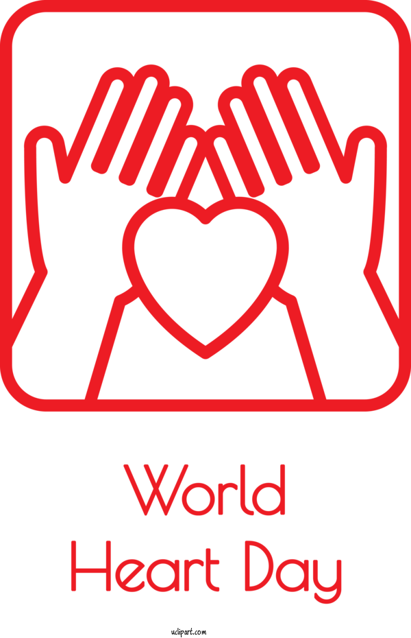 Free Holidays Logo Royalty Free Drawing For World Heart Day Clipart Transparent Background